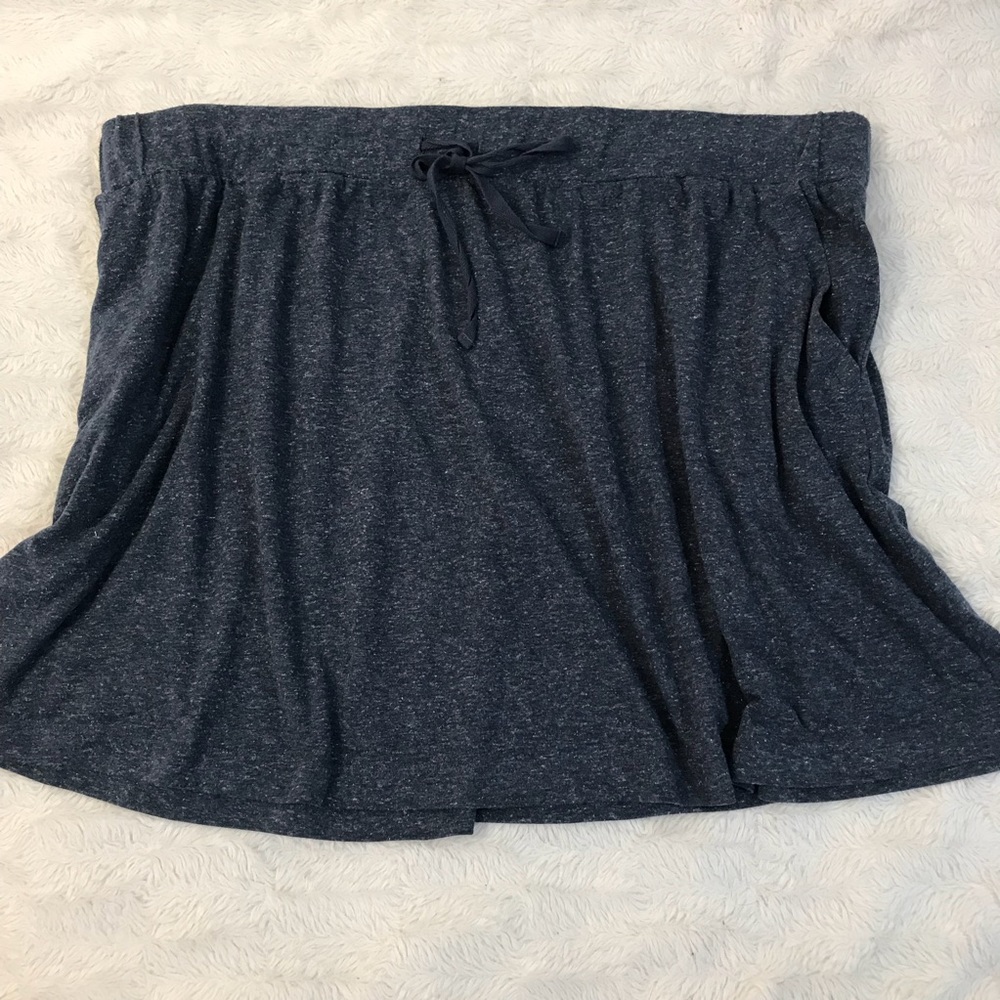 SOLD ✨Lou & Grey Stretch Drawstring Mini Skirt XL